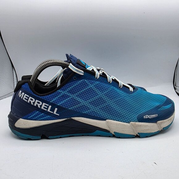 Merrell Bare Access Flex Shoes Mens Size 8.5 Blue Cyan Athletic Running Walking - Picture 12 of 13